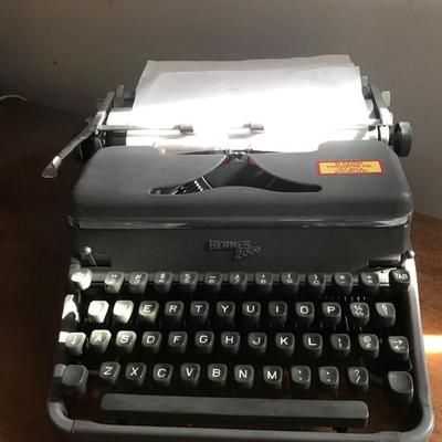 Hermes 2000 Swiss portable typewriter
