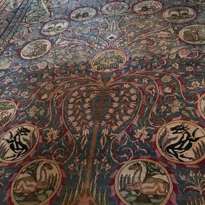 Jermanshah pictorial Persian rug 10x13
