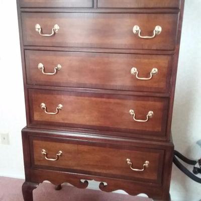 high boy dresser with queen Ann legs