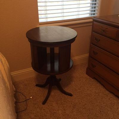 unique round table bedside or in study, office or livingroom