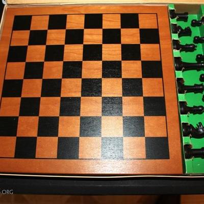 A vintage chess set
