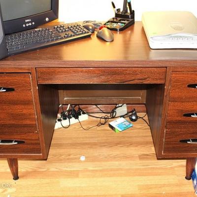 Five drawer desk with key

