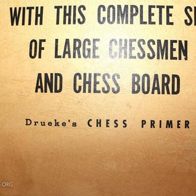A vintage chess set
