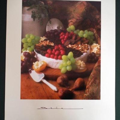  BRIE
This sumptuous litho print by photographer Peter Palony, adds warmth to any kitchen or dining area. The image size is 16” x 20”....