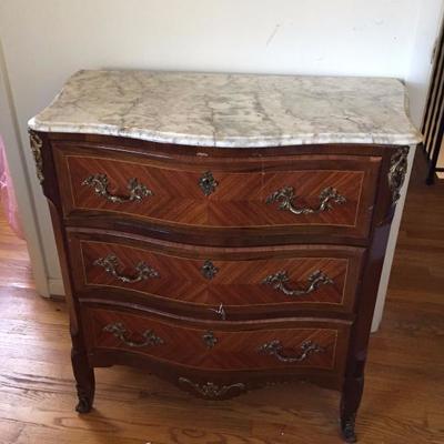 Marble-topped dresser
