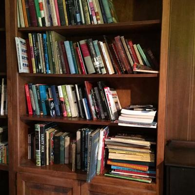 Book case and selection of books