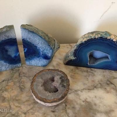 Geodes and Geode book ends