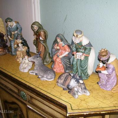 Porcelain Nativity set