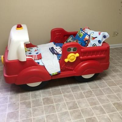 Fire Engine Youth Bed, used few times, mint condition 