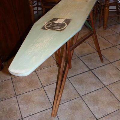 excellent condition wooden vintage ironing board