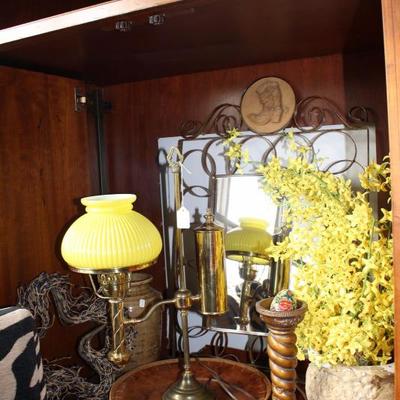 antique yellow lamp