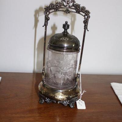 victorian pickle canister