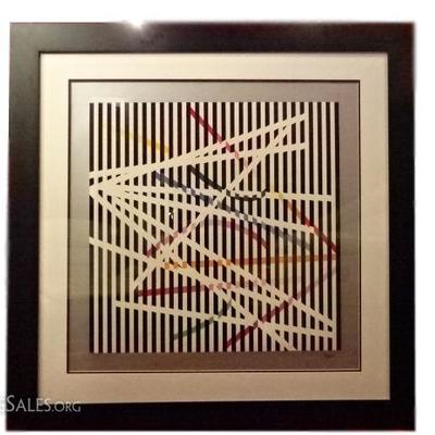 YAACOV AGAM LIMITED EDITION LITHOGRAPH, SIGNED AND NUMBERED