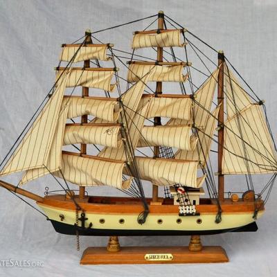Wood & Canvas Ship Model
