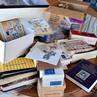 Huge lots of stamps. Stamp Collection, albums, etc from World Wide, US and Latin America