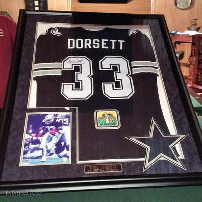Tony Dorsett Autographed Super Bowl Display COA