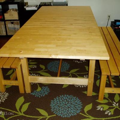 Folding Wood Table