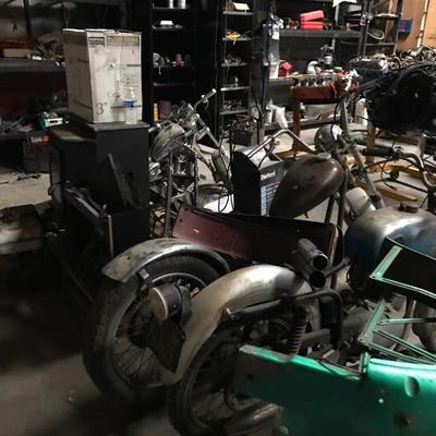 Antique motorcycles 
