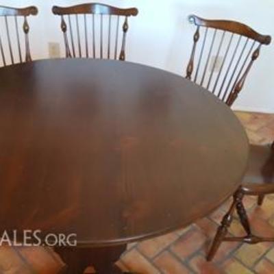 Wood Table with Chairs