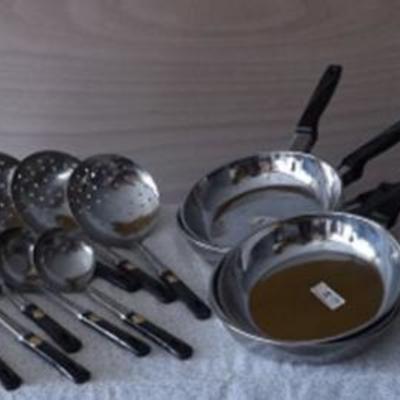 MMD024 Stainless Steel Woks, Sauté Pans, Strainers, Bowls & More!
