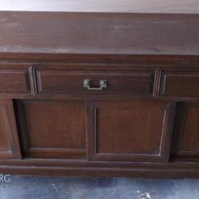 MMD007 Vintage Wooden Oriental Sideboard Buffet
