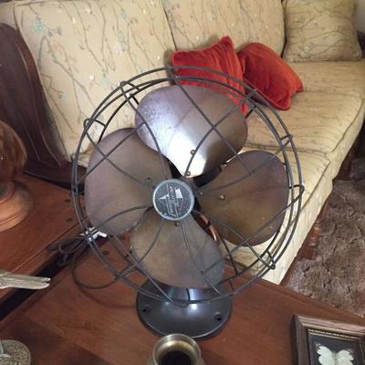 Vintage Brass Blade Fan