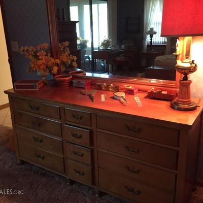 Taylor Made Lewiston Maple Dresser and Mirror
