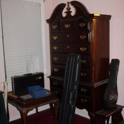 Queen Anne Highboy and 4 post rice bed