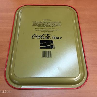 Coca-Cola metal tray