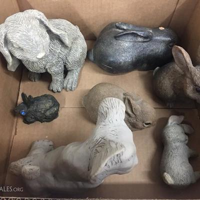 Bunny statues