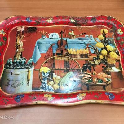 Coca-Cola metal tray