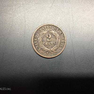 2 cent piece 1865