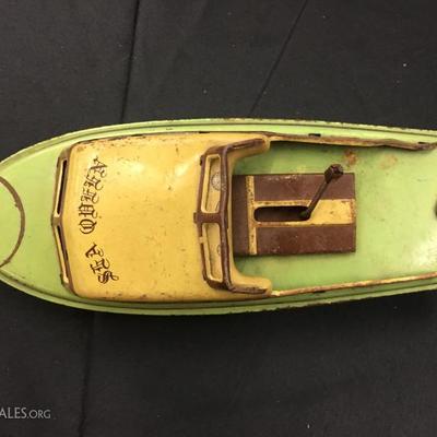Vintage toy boat
