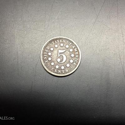 Shield nickel 1867