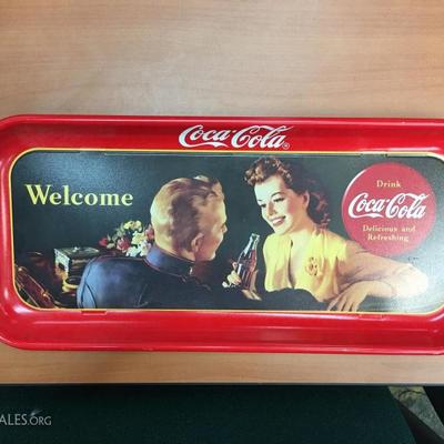Coca-Cola metal tray