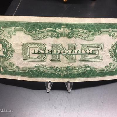 Silver Certificate 1928A funny back