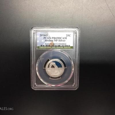 Silver Quarter Arches PR69 DCAM 2014