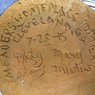 Meaders signed folk pottery