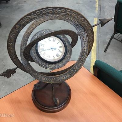 Decorative metal clock
