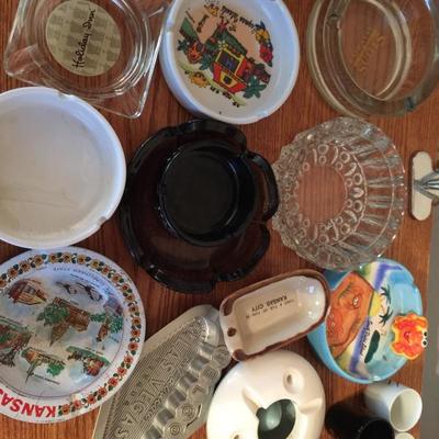 Souvenir and hotel ashtray collection