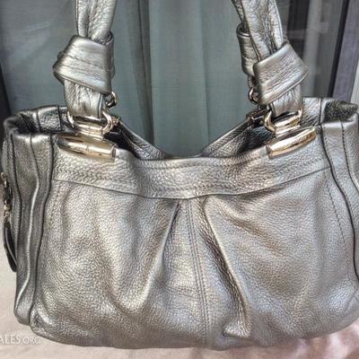 KEB005 Brand New Silver B. Makowsky Bag
