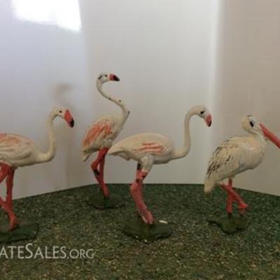 Britains LTD Lead Toy Flamingoes & Stork