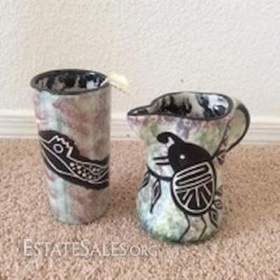 Mana Pottery Pitcher and Vase