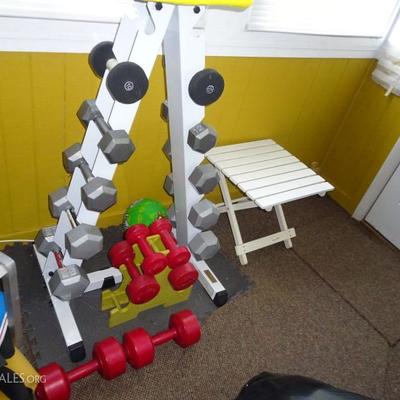 Body Solid - Weights on Rack