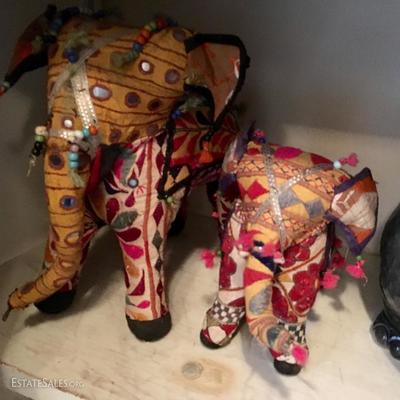 Home decor - embellished elephants