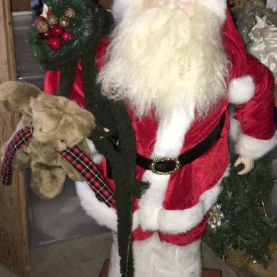 Vintage Christmas decor, gift wrap and ornaments 