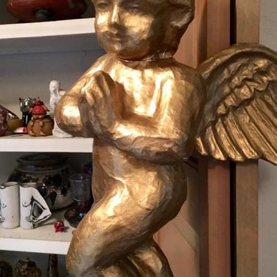 Home and garden decor items and ceramics (rabbits, angels and turtles)