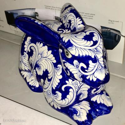 Garden decor and ceramic items -- rabbit 