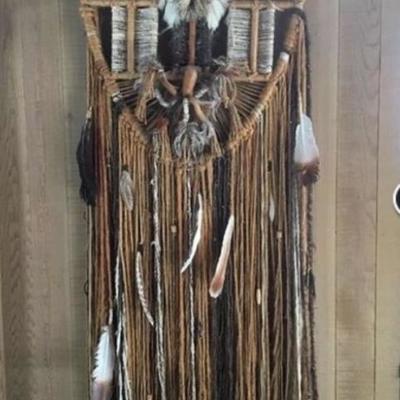 Large macrame wall hanging