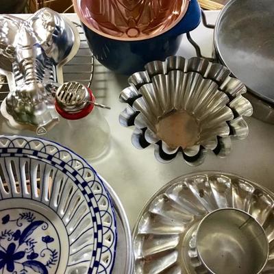 Serving dishes and jello molds